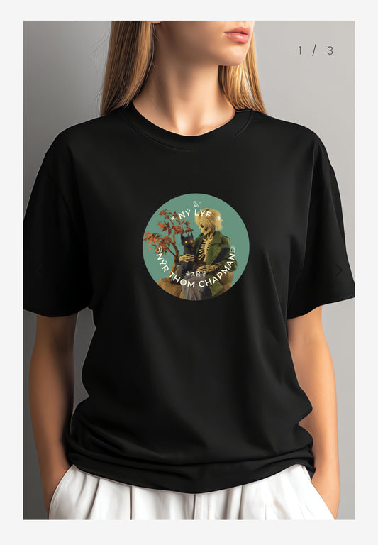 Thom Chapman Skeleton and Cat Shirt