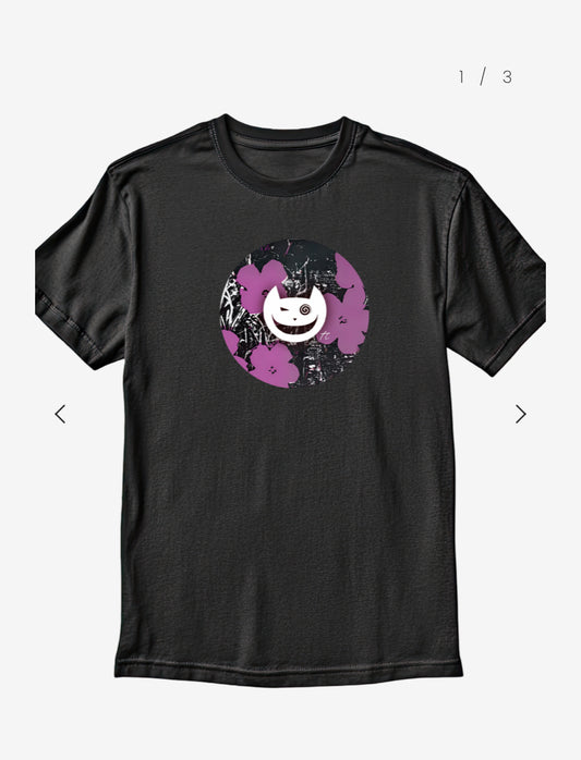 Thom Chapman Cheshire Cat Warhol Logo (purple) Unisex T-Shirt