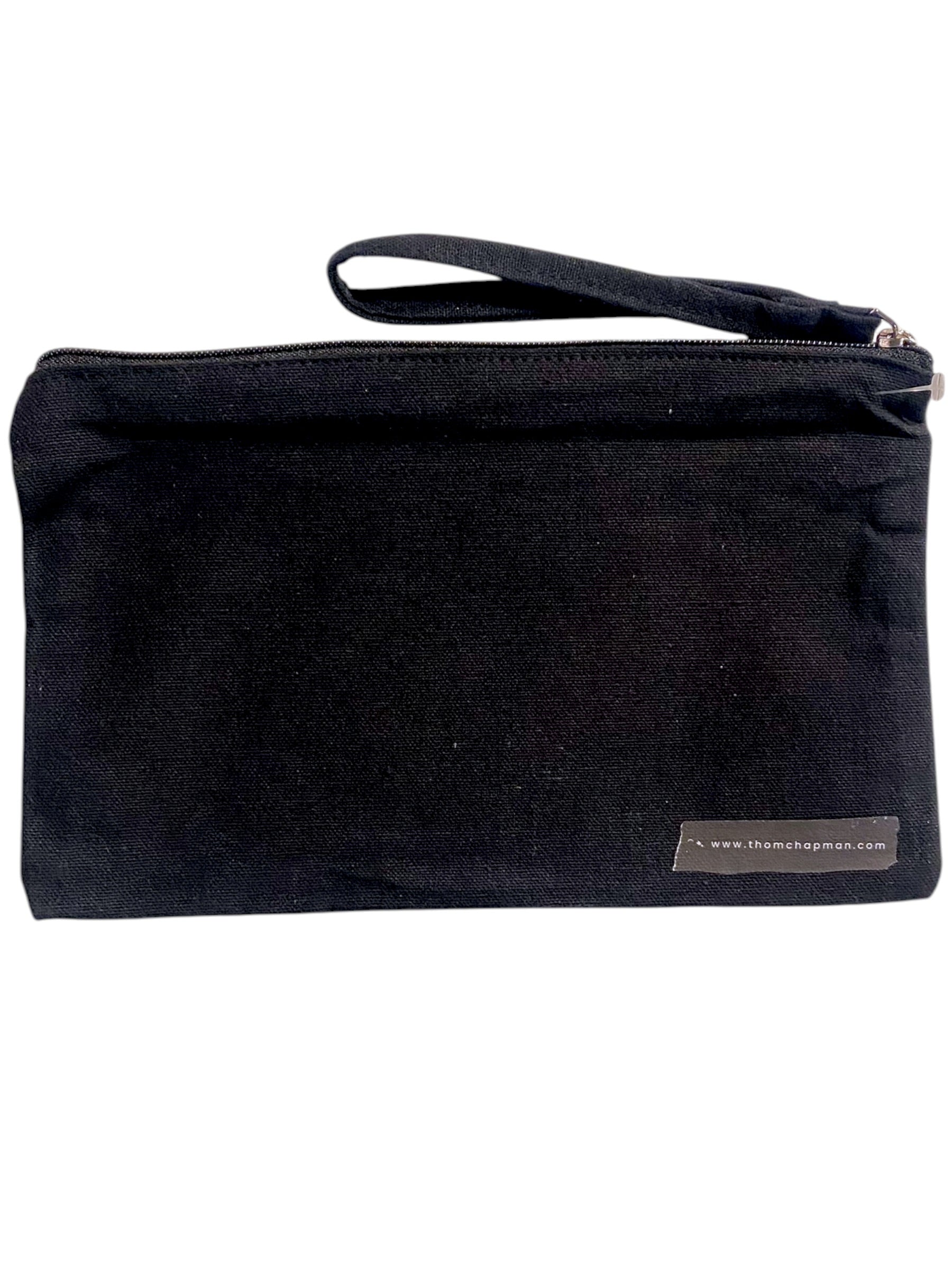 Thom Chapman Cheshire Cat Warhol (Red) Zipper Tote Pouch (Black)