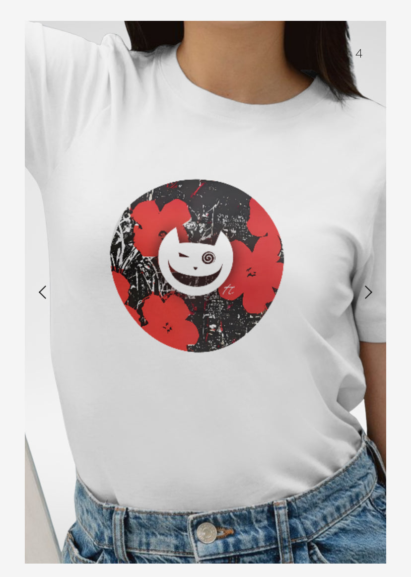 Thom Chapman Cheshire Cat Warhol Logo (Red)