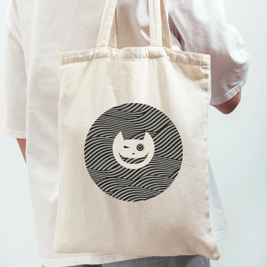 Canvas Tote [Cheshire Cat Waves Logo]